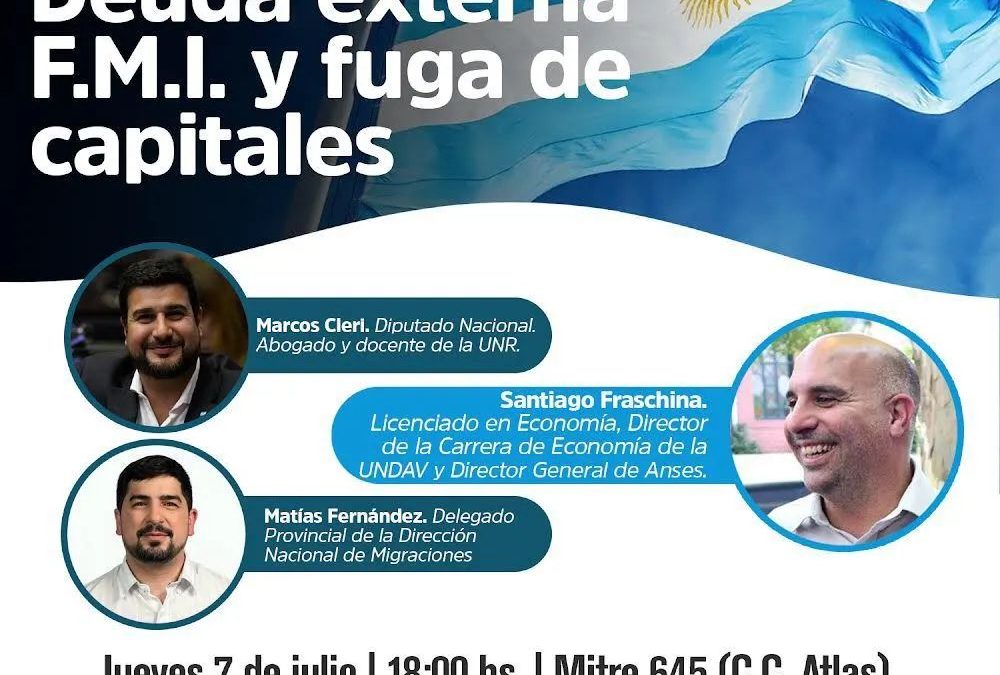 Charla: Deuda externa F.M.I. y fuga de capitales